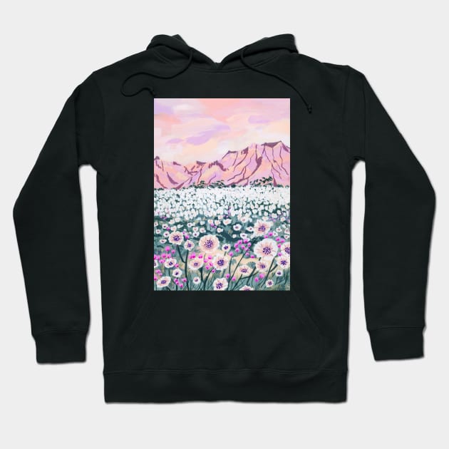 Pink Desert Hoodie by Sarah Gesek Studio